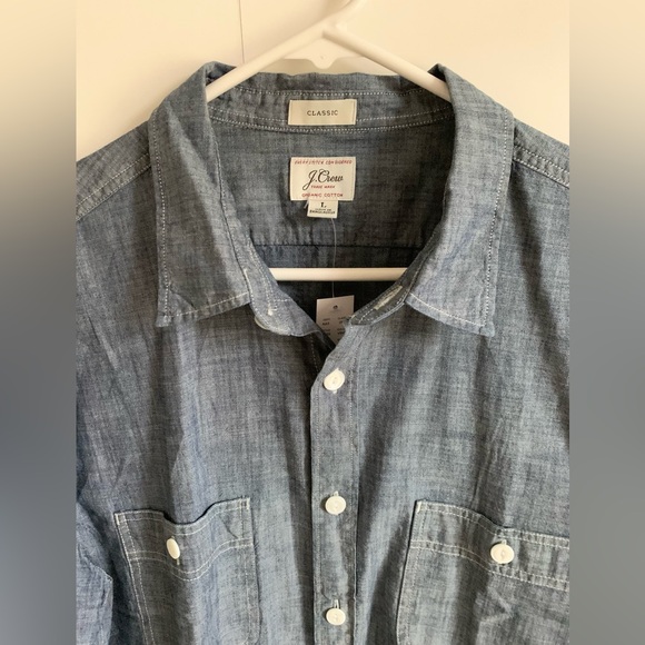 JCrew indigo chambray work shirt - Picture 7 of 7